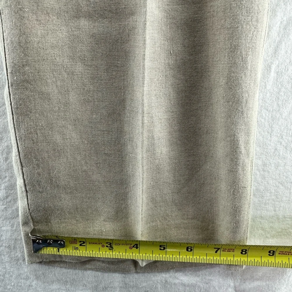 Eddie‎ Bauer Mens Linen Pants 38 Pleated Beige Tan